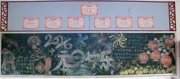 2024级行至六班黑板报